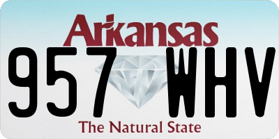 AR license plate 957WHV