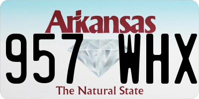 AR license plate 957WHX