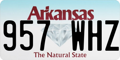 AR license plate 957WHZ