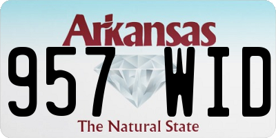 AR license plate 957WID