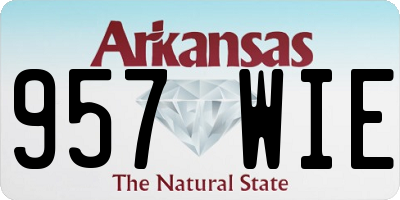 AR license plate 957WIE