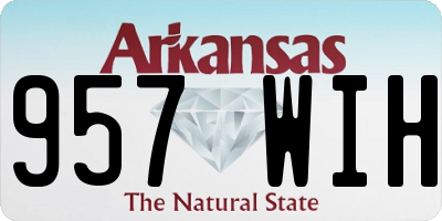 AR license plate 957WIH