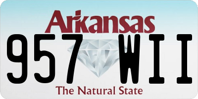 AR license plate 957WII
