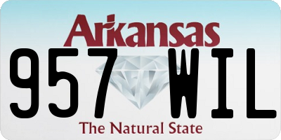 AR license plate 957WIL