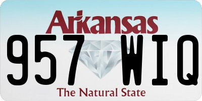 AR license plate 957WIQ