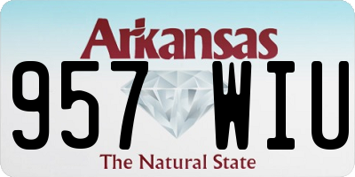 AR license plate 957WIU