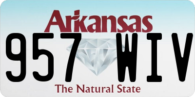 AR license plate 957WIV