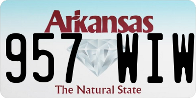 AR license plate 957WIW