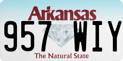 AR license plate 957WIY