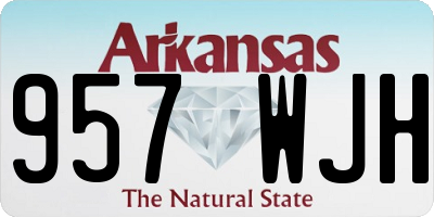 AR license plate 957WJH