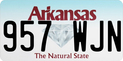 AR license plate 957WJN