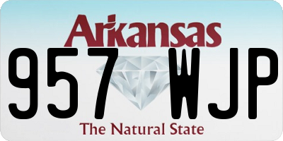 AR license plate 957WJP
