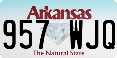 AR license plate 957WJQ
