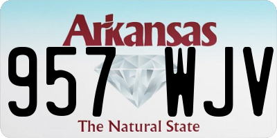 AR license plate 957WJV