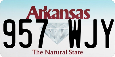 AR license plate 957WJY
