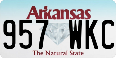 AR license plate 957WKC
