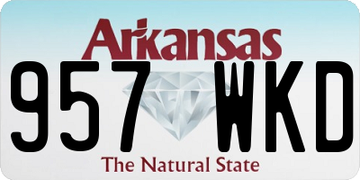 AR license plate 957WKD
