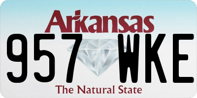 AR license plate 957WKE