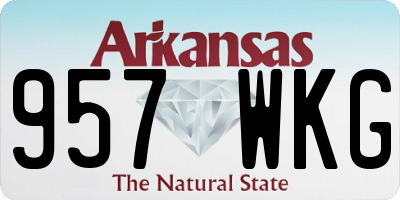 AR license plate 957WKG