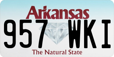 AR license plate 957WKI