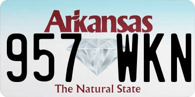 AR license plate 957WKN