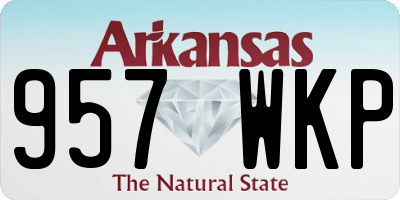 AR license plate 957WKP