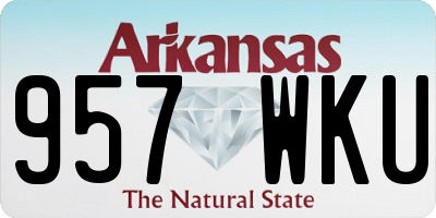 AR license plate 957WKU