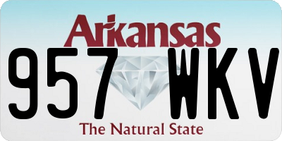 AR license plate 957WKV