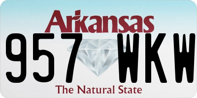AR license plate 957WKW