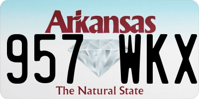 AR license plate 957WKX