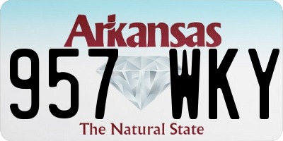 AR license plate 957WKY
