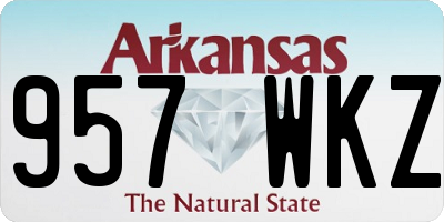 AR license plate 957WKZ