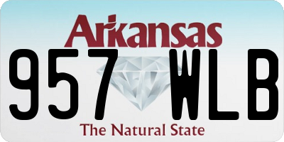AR license plate 957WLB