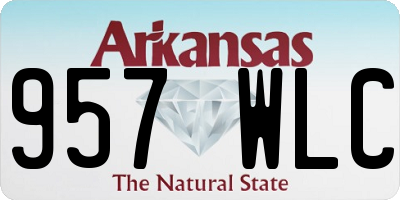 AR license plate 957WLC
