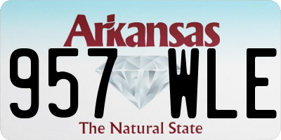 AR license plate 957WLE