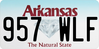 AR license plate 957WLF