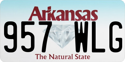 AR license plate 957WLG