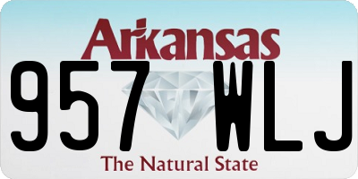 AR license plate 957WLJ