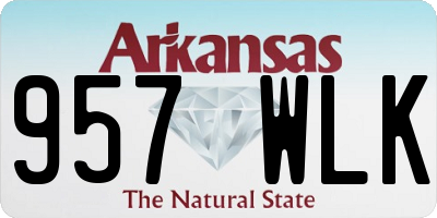 AR license plate 957WLK