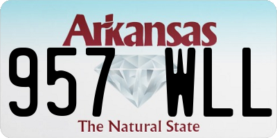 AR license plate 957WLL