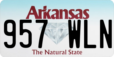 AR license plate 957WLN