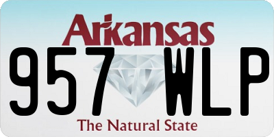 AR license plate 957WLP
