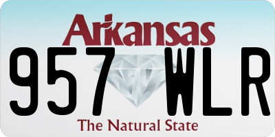 AR license plate 957WLR