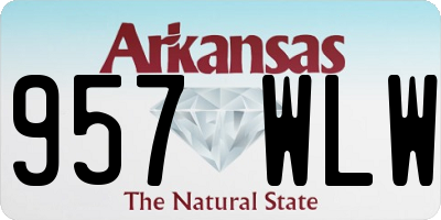 AR license plate 957WLW
