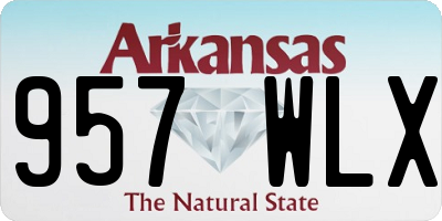 AR license plate 957WLX