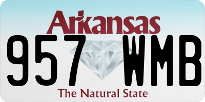 AR license plate 957WMB
