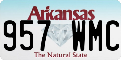 AR license plate 957WMC