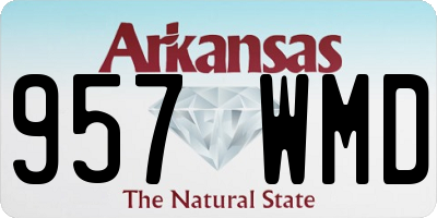 AR license plate 957WMD