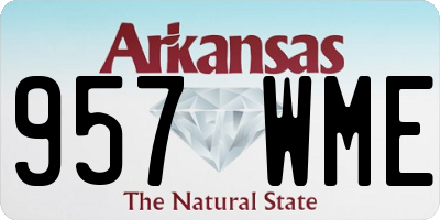 AR license plate 957WME