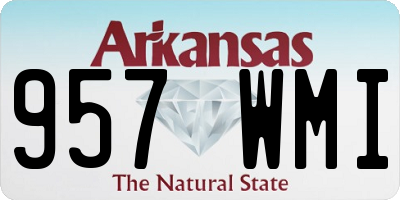 AR license plate 957WMI